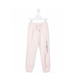 ◆키즈◆21FW 키즈 로고 자수 테이퍼드 트랙팬츠 페일핑크 H14131 45S