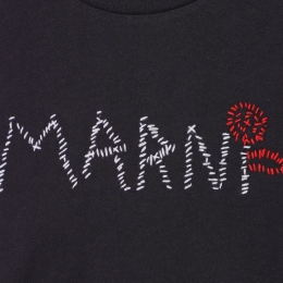 ◆키즈◆25SS 여성 플로럴 자수 로고 티셔츠 네이비 M01444 M00V4 0M803