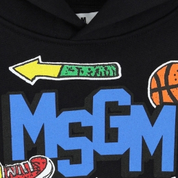 ◆키즈◆24FW 키즈 로고 프린트 후드티 블랙 F4MSJBHS240 110