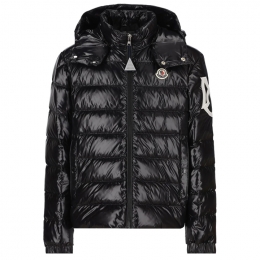 ◆키즈◆23FW 여성 SAULX 로고 패치 글로시 후드 패딩자켓 블랙 1A000 11 5963V 999