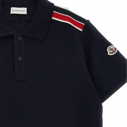 ◆키즈◆25SS 여성 로고 패치 카라 티셔츠 네이비 8A000 11 89ALK 778