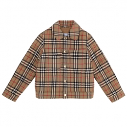 ◆키즈◆24SS 키즈 빈티지 체크 퀄딩 자켓 아카이브베이지 8069335