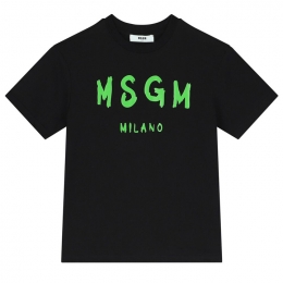 ◆키즈◆24SS 키즈 로고 티셔츠 블랙 S4MSJUTH012 110