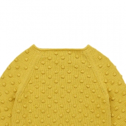 ◆키즈◆25SS 키즈 팝콘 니트 옐로우 K1035S25 703