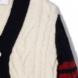 ◆키즈◆22FW 여성 사선 케이블 가디건 아이보리 KKC001A Y1502 960