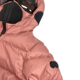 ◆키즈◆여성 나일론 립스탁 사이드집업 고글패딩 새먼 JG 540B T KJ5 424