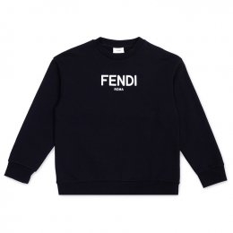 ◆키즈◆23FW 여성 로고 프린팅 맨투맨 블랙 JUH051 5V0 F0GME