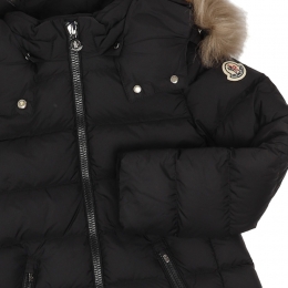 ◆키즈◆키즈 아벨 ABELLE 시어링 후드 롱 패딩 자켓 블랙 1C000 09 53A5E 99M