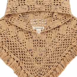 ◆키즈◆24FW 키즈 크로셰 후드 케이플릿 카멜컨페티 MP175025 290