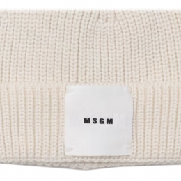 ◆키즈◆23FW 키즈 로고 패치 비니 크림 F3MSJBHT133 013