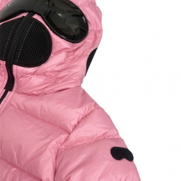 ◆키즈◆여성 나일론 립스탁 사이드집업 고글패딩 핑크 JG 540B T KJ5 46