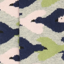 ◆키즈◆21FW 키즈 버드 패턴 올오버 롱 삭스 그레이 221AI028 491