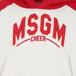 ◆키즈◆24FW 키즈 로고 CHEER 프린트 후드 아이보리 F4MSJBHS225 01301