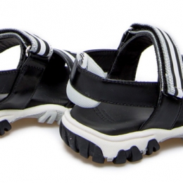 ◆키즈◆21SS 키즈 로고 자수 샌들 블랙 4L700 00 02SU0 998