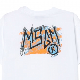 ◆키즈◆25SS 키즈 백로고 프린트 크루넥 티셔츠 화이트 S5MSJBTH308 001