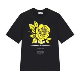 ◆키즈◆25FW 키즈 로즈 로고 티셔츠 블랙 F5MSJGTH039 11041