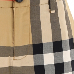 ◆키즈◆23SS 여성 빈티지 체크 테일러드 숏 팬츠 베이지 8040998