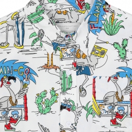 ◆키즈◆21SS 여성 플라밍고 패턴 셔츠 화이트 602349 SQK03 H913