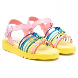 ◆키즈◆21SS 여성 레인보우 스트랩 샌들 602687 SQD07 8490