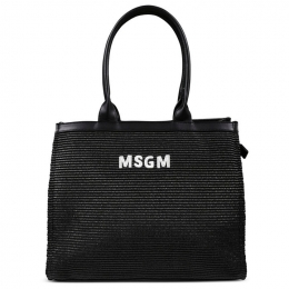 ◆키즈◆25SS 키즈 로고 자수 토트백 블랙 S5MSJGBA188 110