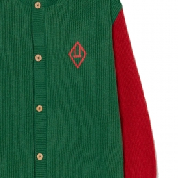 ◆키즈◆22FW 키즈 트리플 컬러 레귤러핏 가디건 그린 F22101 188AX