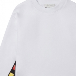 ◆키즈◆21FW 여성 로고 테이프 맨투맨 화이트 603450 SRJ21 9000