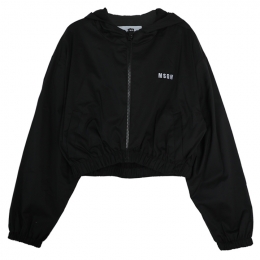 ◆키즈◆24SS 여성 로고 자수 크롭 자켓 블랙 S4MSJGJK169 110