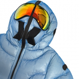 ◆키즈◆키즈 웨이브 퀄팅 고글 후드 패딩자켓 시아노블루 JX 694R T MBT4 283