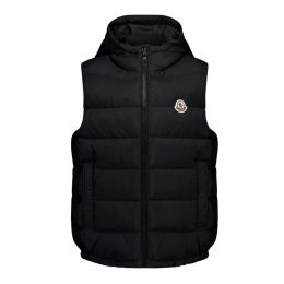 ◆키즈◆25FW 여성 FUDO 로고 패치 패딩 조끼 블랙 1A000 29 53A5E 999