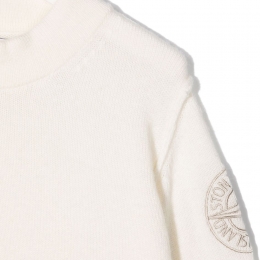 ◆키즈◆21FW 키즈 로고 자수 크루넥 니트 아이보리 7516508A1 V0099