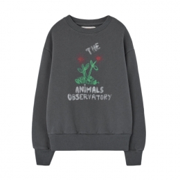 ◆키즈◆키즈 베어 플라워 맨투맨 다크그레이 F25031 066DX