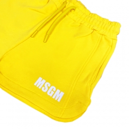 ◆키즈◆25SS 키즈 로고 프린팅 코튼 숏팬츠 옐로우 S5MSJGSH095 MS009