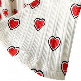 ◆키즈◆25FW 키즈 아웃라인 하트 트럼펫 롱슬리브 오프화이트 25620106 11