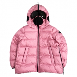 ◆키즈◆여성 나일론 립스탁 사이드집업 고글패딩 핑크 JG 540B T KJ5 46