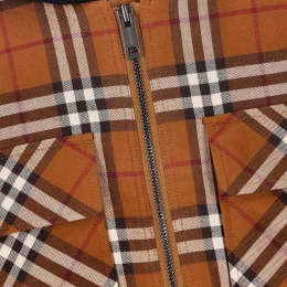 ◆키즈◆23FW 키즈 빈티지 체크 후드 자켓 버치브라운 8069361