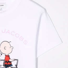 ◆키즈◆22SS 키즈 로고 카툰 프린트 티셔츠 화이트 W15606 10B