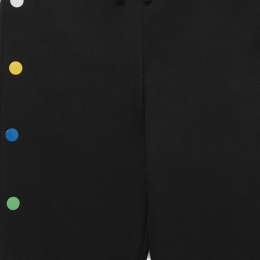 ◆키즈◆21FW 여성 플리스 버튼 조거 팬츠 블랙 603462 SRJ25 1000