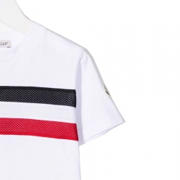 ◆12주년◆키즈 삼선 매쉬 티셔츠 화이트 8C743 20 83907 001