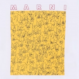 ◆키즈◆25SS 키즈 그래픽 프린트 티셔츠 화이트 M01414 M00SG 0M10A