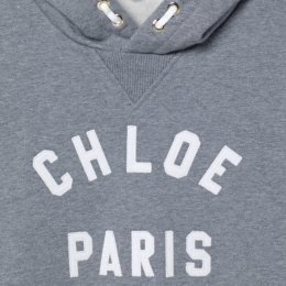 ◆키즈◆여성 자수 로고 후드 맨투맨 헤더그레이 C20646 A46