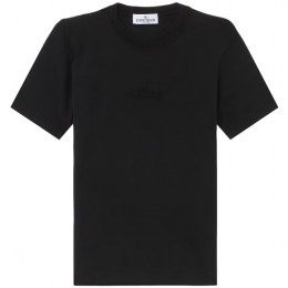 ◆키즈◆25SS 키즈 로고 자수 티셔츠 블랙 K1S16 2100007 S0050 V0029