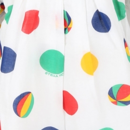 ◆키즈◆22SS 여성 올오버 비치볼 프린팅 드레스 화이트 8Q1BJ1 Z0158 100MC