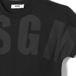 ◆키즈◆24SS 키즈 로고 프린팅 티셔츠 블랙 S4MSJUTH006 110