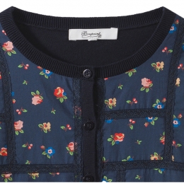 ◆키즈◆21SS 키즈 플로럴 레이스 가디건 네이비 S01GCAKN1101 170
