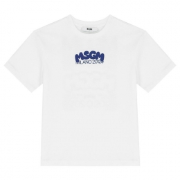 ◆키즈◆24SS 여성 백로고 프린팅 티셔츠 화이트 S4MSJBTH256 001