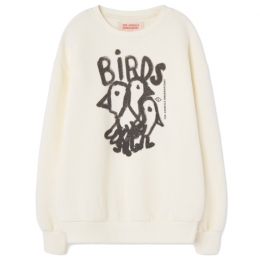 ◆키즈◆24FW 키즈 로고 버드 맨투맨 아이보리 F24022 221FT