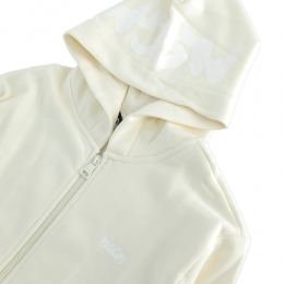 ◆키즈◆25FW 여성 화이트 로고 프린트 후드집업 아이보리 F5MSJUZH002 013