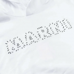 ◆키즈◆25SS 여성 로고 자수 후드티 화이트 M01409 M00V1 0M100