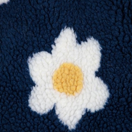 ◆키즈◆23FW 키즈 플라워 패턴 시어링 자켓 네이비 223AC127 430