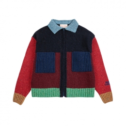 ◆키즈◆키즈 컬러블록 니트 집업 멀티 B225AC116 991
